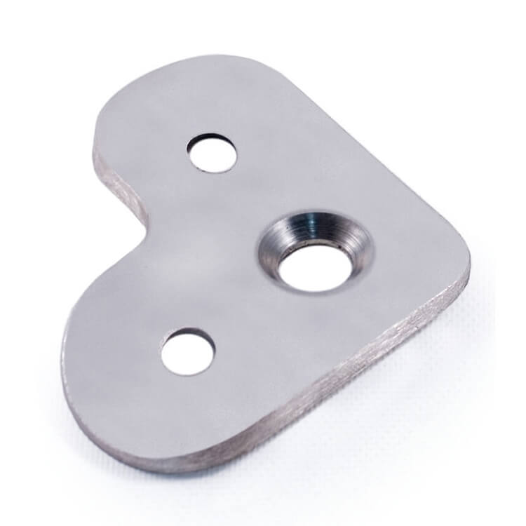 90 Degree Mounting Plate for Stainless Steel Handrail Supports (E011971, E011970) - Stair Parts USA