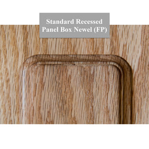 American 6 - 1/4" X 55" 4091FP Recessed Flat Panel Box Newel (4091FP, 4091DFP) - Stair Parts USA