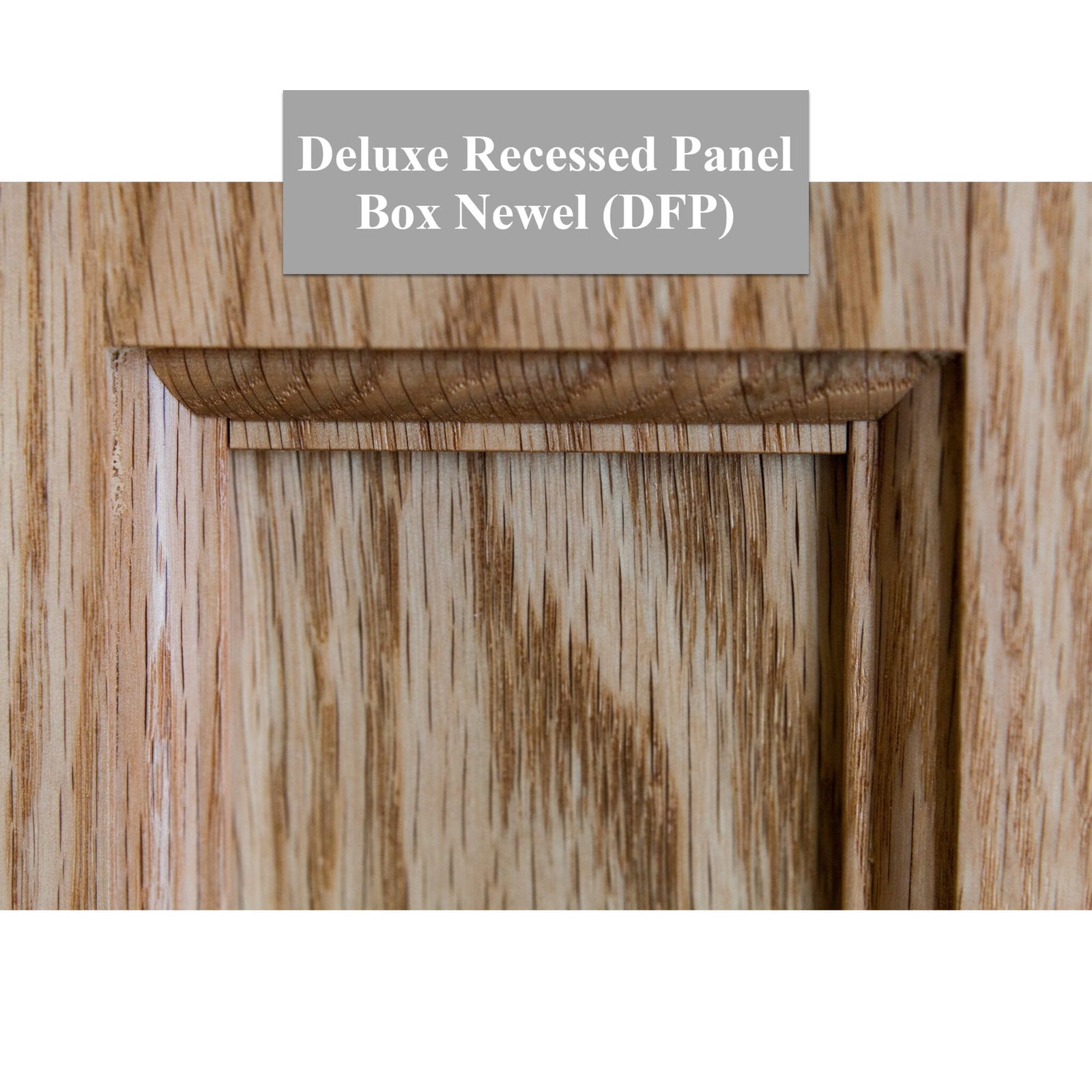 American 6 - 1/4" X 55" 4091FP Recessed Flat Panel Box Newel (4091FP, 4091DFP) - Stair Parts USA
