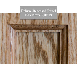 American 6 - 1/4" X 55" 4091FP Recessed Flat Panel Box Newel (4091FP, 4091DFP) - Stair Parts USA