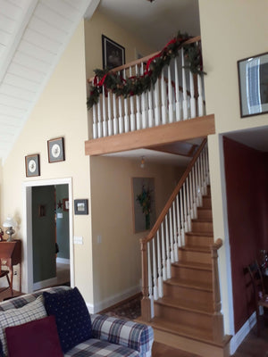 Bunker Hill 3 - 1/2" 3010/3011 Pin Top Turned Newel (43" and 48" in Plain, Fluted, or Twisted) - Stair Parts USA