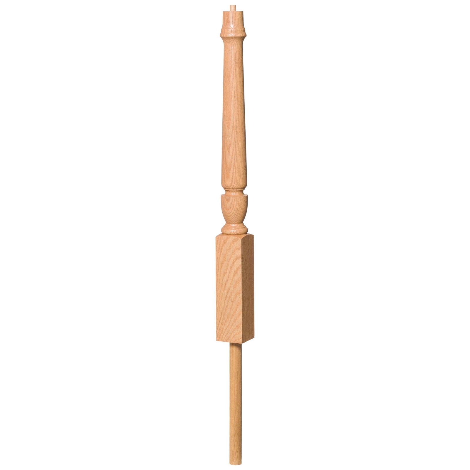 Bunker Hill 3 - 1/2" 3012 Pin Top Turned Newel w/Adjustable Dowel (3012, 3012F, 3012T) - Stair Parts USA