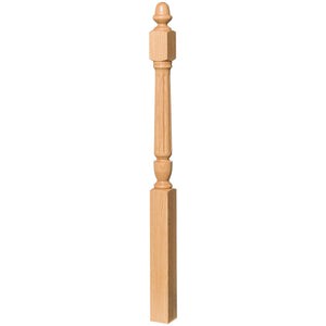 Bunker Hill 3 - 1/2" 3030/3042 Turned Newel w/ Acorn Top (3030, 3030F, 3030T, 3042, 3042F, 3042T) - Stair Parts USA