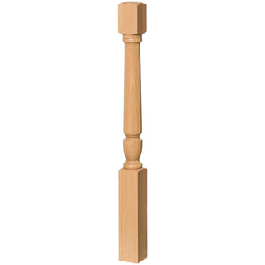 Bunker Hill 3 - 1/2" 4130T, 4132T Twisted (1 - 2 Weeks) Turned Newel (used w/ Interchangeable Finials) - Stair Parts USA