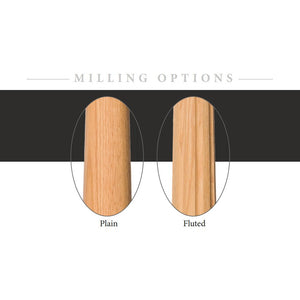 Colonial 3" 4040AF FLUTED Turned Newel w/ Newel Drop Top (4040AF, 4042AF, 4043AF, 4048AF) - Stair Parts USA