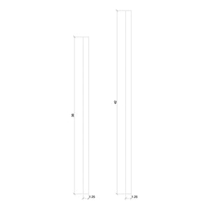 Contemporary 1 - 1/4" 5060 Plain Square Top Baluster - Stair Parts USA