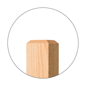 Contemporary 3 - 1/2" 4002 - F FLUTED Newel w/Chamfered Top (4002 - 48F, 4002 - 60F) - Stair Parts USA
