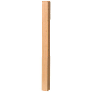 Contemporary 3 - 1/2" 4002C Chamfered Newel w/Chamfered Top (4002 - 48C, 4002 - 60C) - Stair Parts USA