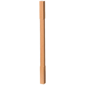Contemporary Elegant Rise Chamfered Square Top Baluster in 1 - 1/4" or 1 - 3/4" (5034C, 5038C, 5042C, 5334C, 5338C, 5342C) - Stair Parts USA