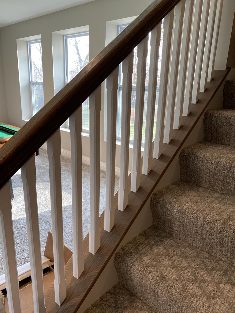 Contemporary Elegant Rise Chamfered Square Top Baluster in 1 - 1/4" or 1 - 3/4" (5034C, 5038C, 5042C, 5334C, 5338C, 5342C) - Stair Parts USA