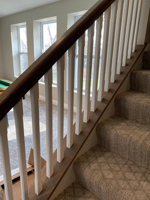 Contemporary Elegant Rise Chamfered Square Top Baluster in 1 - 1/4" or 1 - 3/4" (5034C, 5038C, 5042C, 5334C, 5338C, 5342C) - Stair Parts USA