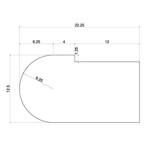 False End Starting Step & Riser - Standard Size - 8010 - 2 - Stair Parts USA