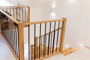 Farmhouse Series, 3 - 1/2" Newel, Flat Top with Groove (4302 - 48, 4302 - 54, 4302 - 60) - Stair Parts USA