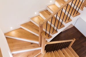 Farmhouse Series, 3 - 1/2" Newel, Flat Top with Groove (4302 - 48, 4302 - 54, 4302 - 60) - Stair Parts USA