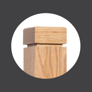 Farmhouse Series, 3" Newel, Flat Top with Groove (4102 - 48, 4102 - 54, 4102 - 60) - Stair Parts USA