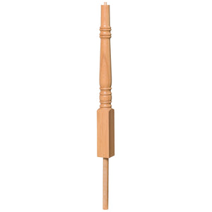Hampton 3 - 1/2" x 41" 4272 Pin Top Turned Newel - Stair Parts USA