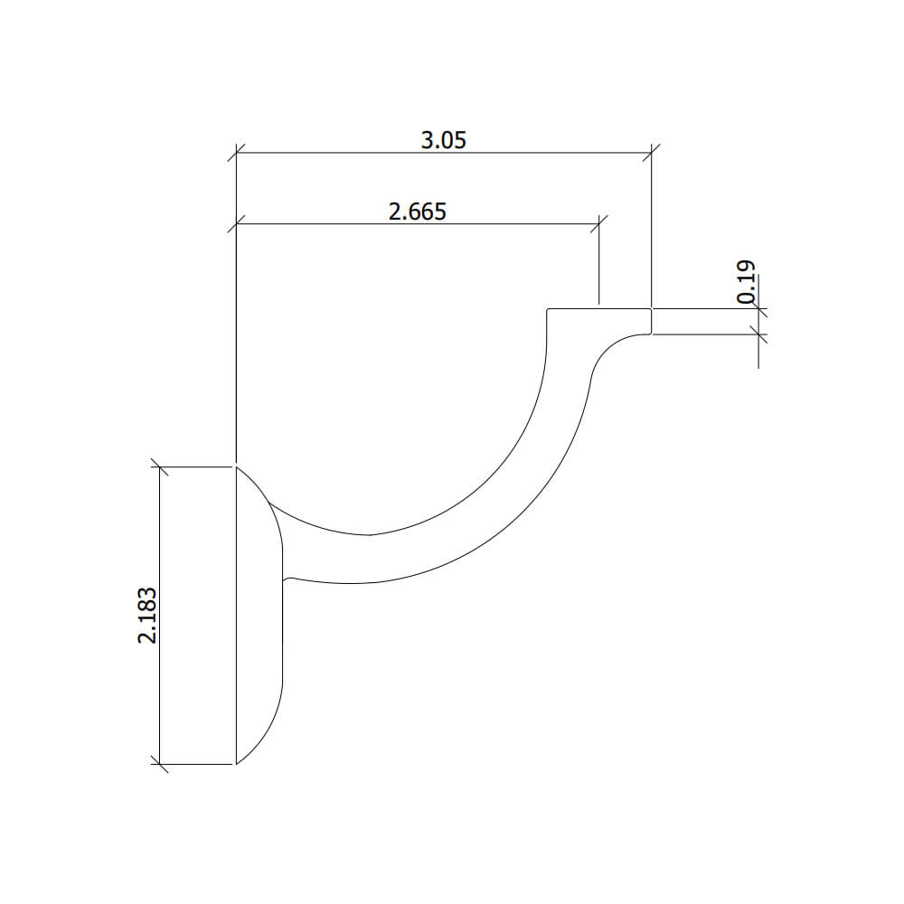 Heavy Duty Wall Rail Bracket (3002) - Stair Parts USA
