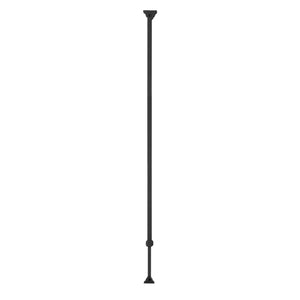 KNEE WALL SERIES: "Ole Iron Slides" - 1/2" Square x 26 - 1/2" - 32"H - Plain Style - Adjustable Hollow Iron Baluster (KW - ISPLA) - Stair Parts USA