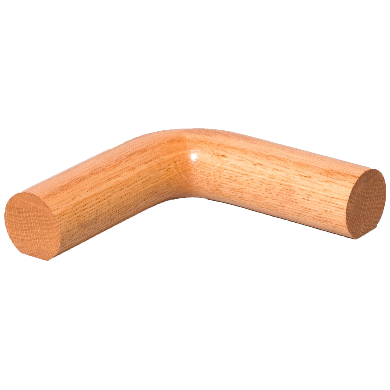 1-3/4" Handrail: 90-Degree Level Quarter Turn Fitting for Flat Bottom or Full Round 1-3/4" Round Handrails (7023-6040, 7023-1750)
