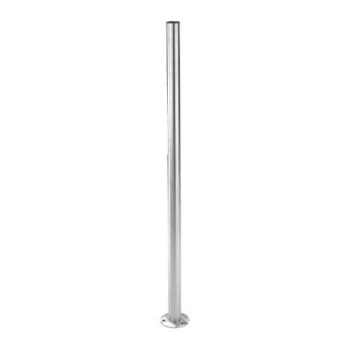 Stainless Steel 1-2/3" Newel Post w/ Floor Mount (E0042)