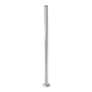 Stainless Steel 1 - 2/3" Newel Post w/ Floor Mount (E0042) - Stair Parts USA