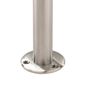 Stainless Steel 1 - 2/3" Newel Post w/ Floor Mount (E0042) - Stair Parts USA
