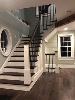 Straight Gooseneck w/No Cap Fitting for 6710 Handrail (7799 - 2) - Stair Parts USA