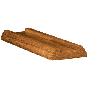 Traditional 2 - 3/8"W x 7/8"H 6005 Shoe Rail w/1 - 1/4" Plow & Fillet (6005) - Stair Parts USA