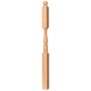 Utah 3 - 1/2" x 60" 5546 Long Block Turned Newel - Stair Parts USA