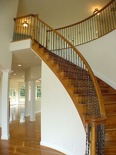 A Beautiful Bending Stairway Deserves a Beautiful Bending Handrail - Stair Parts USA