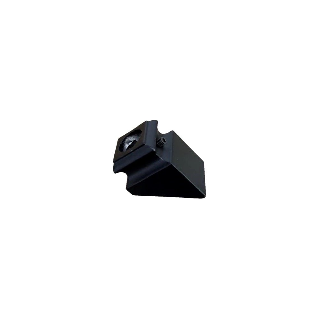 Angled Shoe w/ set screw for Round 9/16" Hollow Iron Baluster (9063RS - 9/16R) - Stair Parts USA