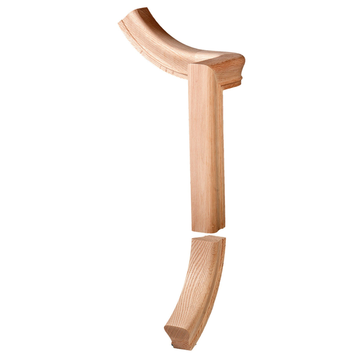 Left Hand Gooseneck Up Easing Fitting for 6010 Handrail (7050-2)