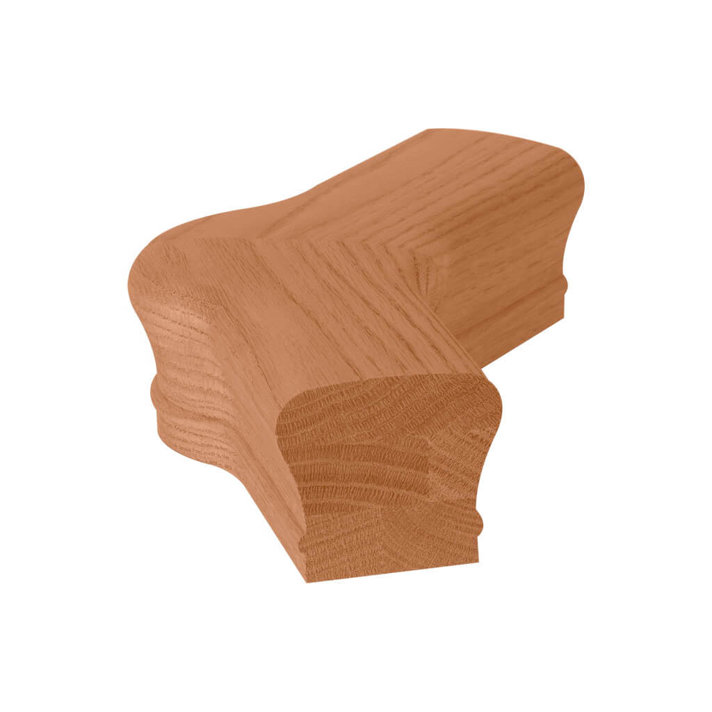 135 - Degree Quarter Turn w/Cap Fitting for 6710 Handrail (7721 - 135) - Stair Parts USA