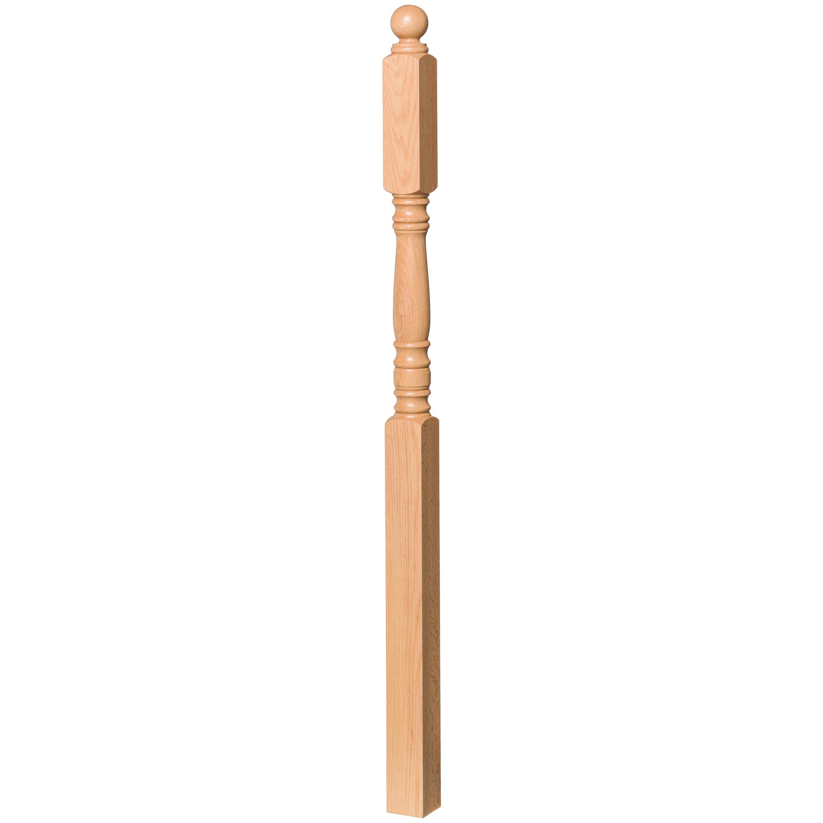 Hampton 3" x 60" 4303 Long Block Turned Newel w/Ball Top