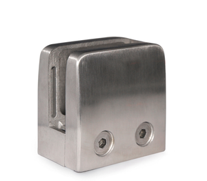 316 Stainless Steel Glass Clamp 2 11/64" x 2 11/64" for Flat Tube - SKU: E21500000