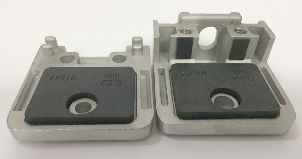 316 Stainless Steel Glass Clamp 2 11/64" x 2 11/64" for Flat Tube - SKU: E21500000