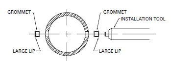 Grommets for 1/8" Wall/Flat Material and Stainless Steel Cable Wire - GC6-2 - Pack of 50