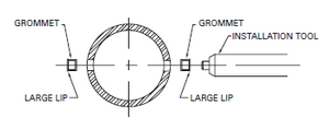 0120" Wall Grommets for tubing - Pack of 50 (GC6-2)