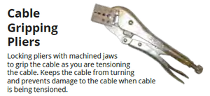 Cable Gripping Pliers for Stainless Steel Cable Railing (PLIERS)