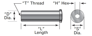 1.812" Receiver for 1/8" Stainless Steel Cable Railing (R6-22)