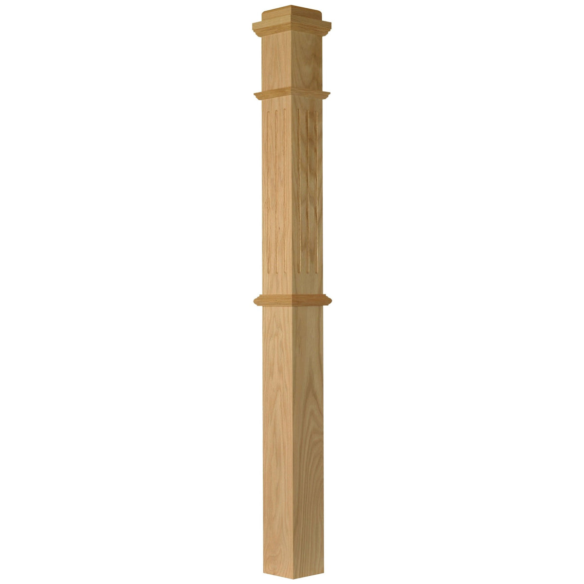 American 4 - 3/4" x 62" 4375F FLUTED Box Newel (4375F) - Stair Parts USA
