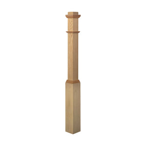 American 5" x 55" 4491 Hollow, Plain Box Newel - Stair Parts USA