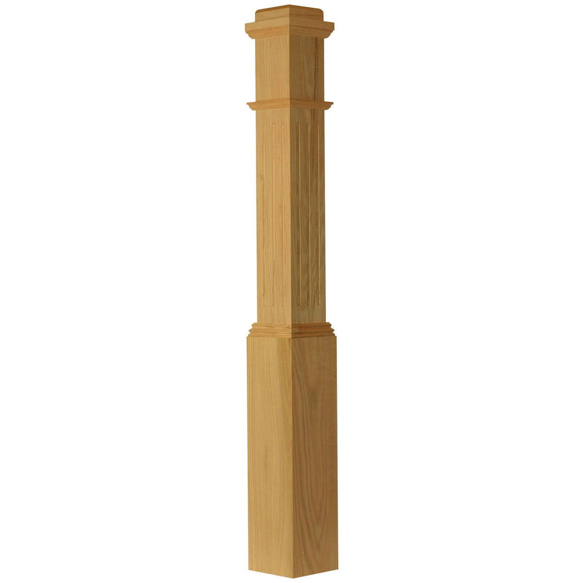 American 6 - 1/4" X 55" 4091F FLUTED Box Newel (4091F) - Stair Parts USA