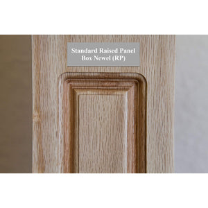 American 7 - 1/2" X 55" 4092RP Raised Panel Box Newel (4092RP, 4092DRP) - Stair Parts USA