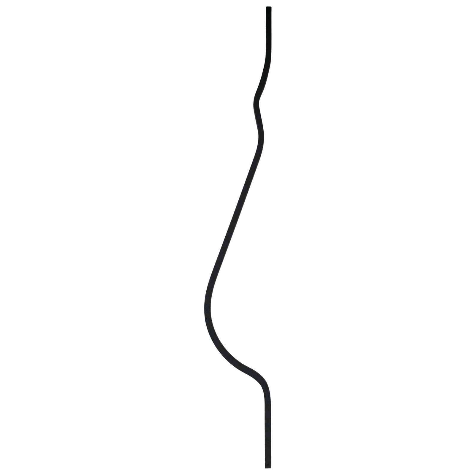 Belly Series 1/2" Square x 40"H Belly Hollow Iron Baluster (9086BB) - Stair Parts USA