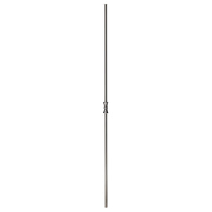 Brushed Nickel Baluster - Hollow Iron - Hourglass - 5/8" x 44" (CS - HG) - Stair Parts USA