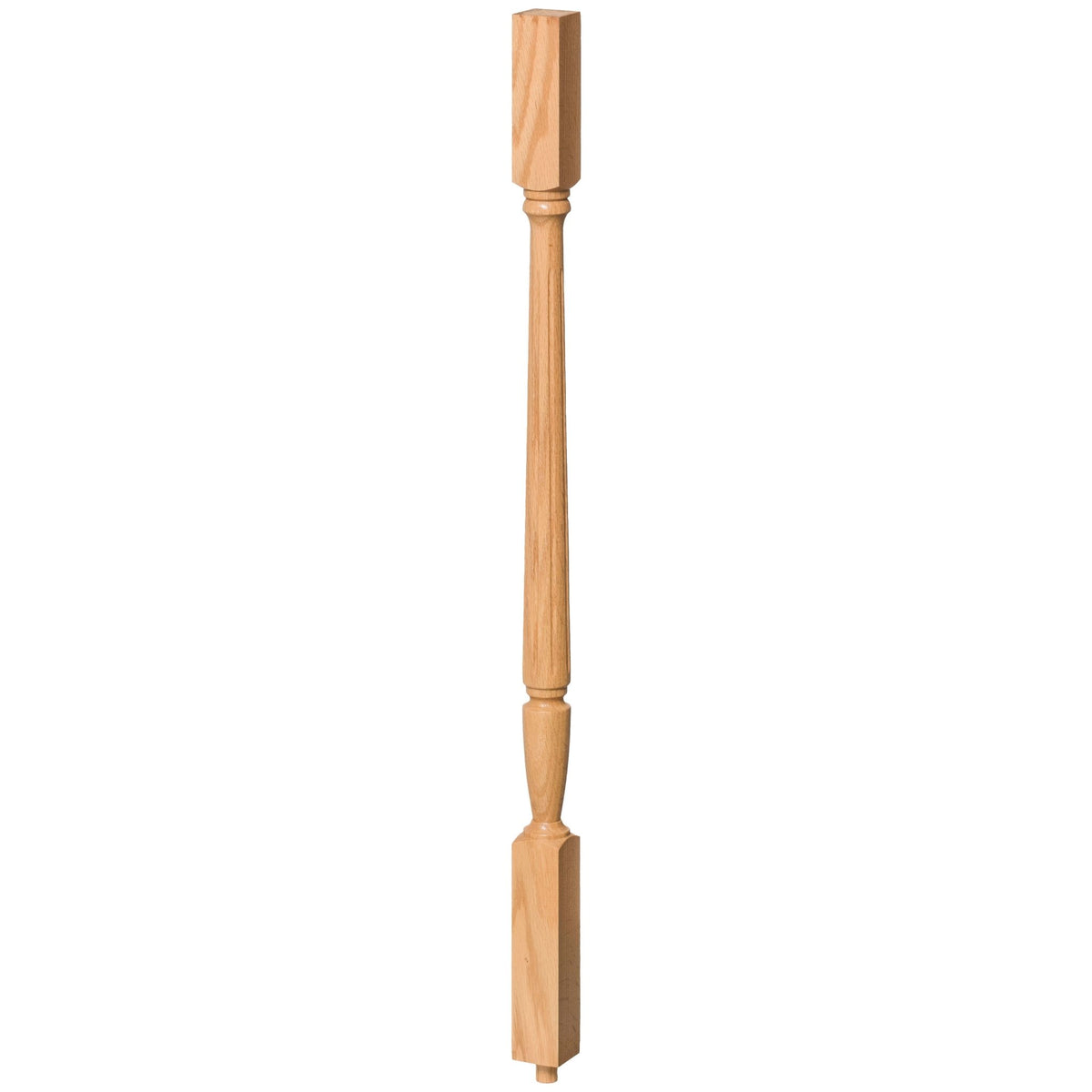 Bunker Hill 1 - 3/4" 2005F Structural Rise Fluted (1 - 2 Weeks) Square Top Baluster (2005F) - Stair Parts USA