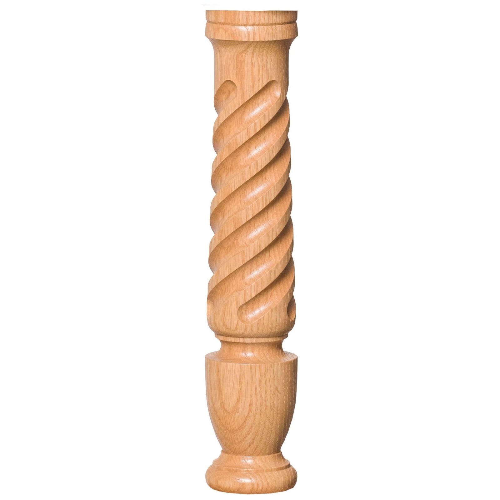 Bunker Hill 3 - 1/2" 3010/3011 Pin Top Turned Newel (43" and 48" in Plain, Fluted, or Twisted) - Stair Parts USA