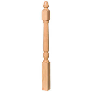 Bunker Hill 3 - 1/2" 3030/3042 Turned Newel w/ Acorn Top (3030, 3030F, 3030T, 3042, 3042F, 3042T) - Stair Parts USA