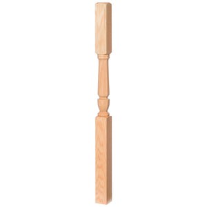 Bunker Hill 3 - 1/2" 4136 Turned Newel (used w/ Interchangeable Finials) (4136, 4136F, 4136T) - Stair Parts USA